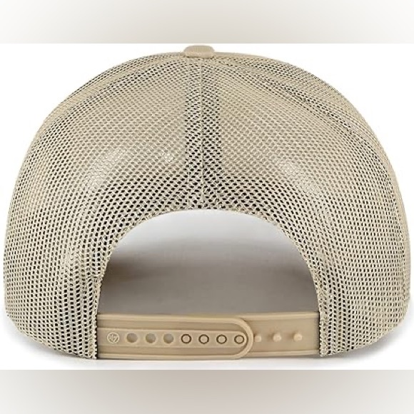 ‘47 New York Yankees Foam Trucker Snapback Adjustable Hat, khaki, OSFA - Picture 2 of 7